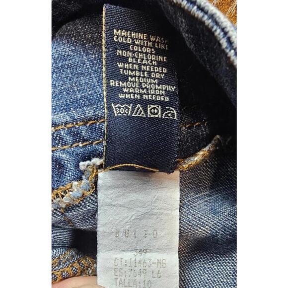 VTG American Eagle Flare Jeans Womens 10 Blue Next Level Stretch Denim 32x33 - Picture 3 of 8